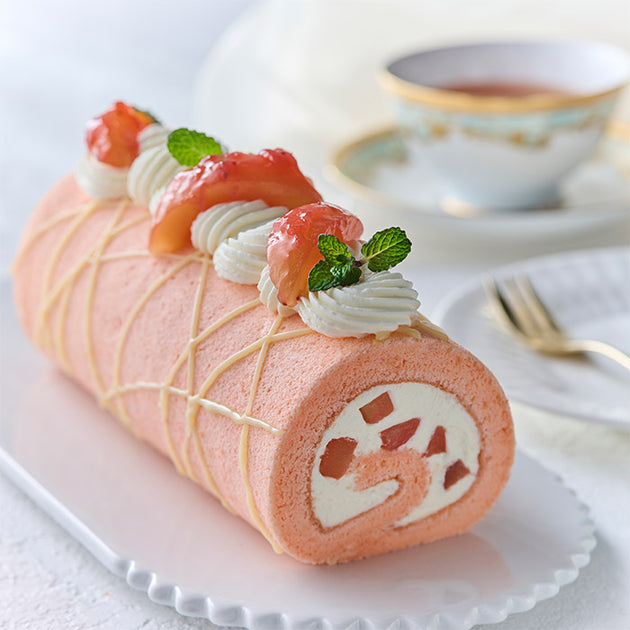 苺のロールケーキの作り方♪シフォン生地でふわふわ～で美味しい