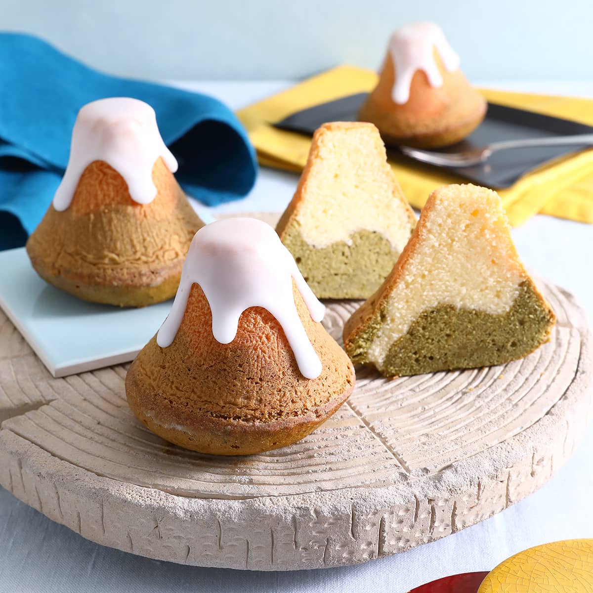 まとめ買い割引対象】富士山型で作る 抹茶パウンドケーキ＆ぷるぷる