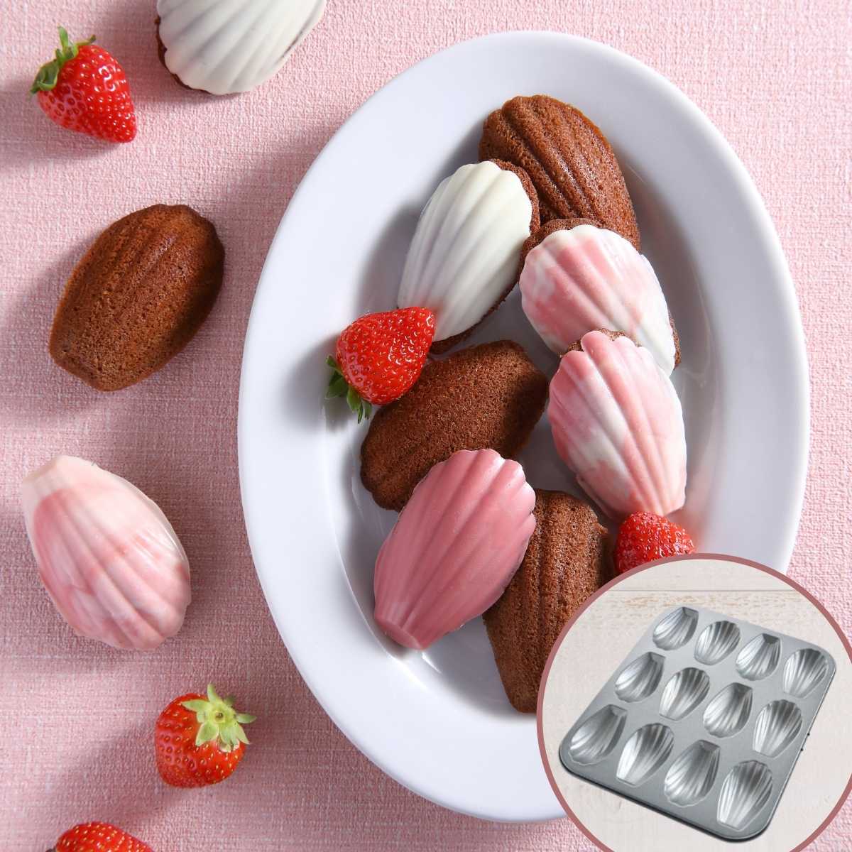 ベリーショコラのマドレーヌ〈手作りキット〉型付き – ABC Cooking MARKET