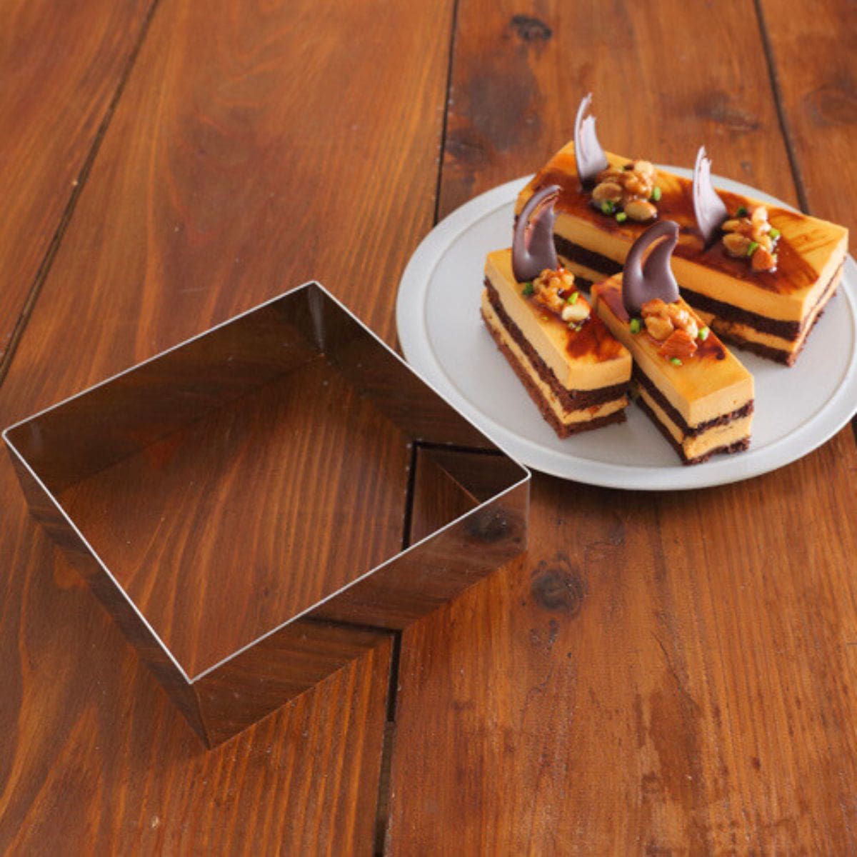 ABCレッスン使用〉角セルクル150×150×H45mm カードル – ABC Cooking MARKET