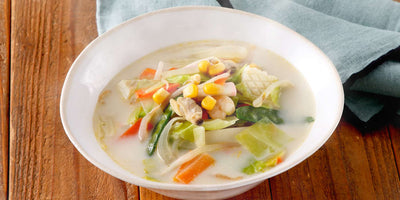 【レシピ】野菜たっぷりちゃんぽんスープ