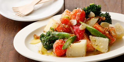 【レシピ】温野菜のトスサラダ