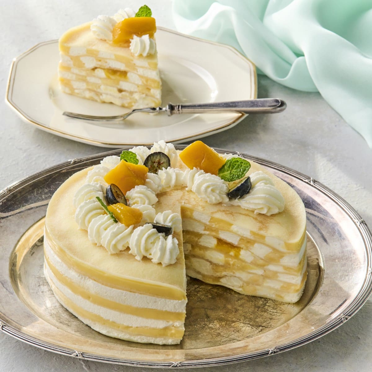 マンゴーとパッションフルーツの ミル・クレープ – ABC Cooking MARKET