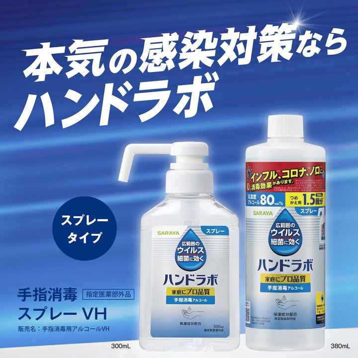 サラヤ ハンドラボ手指消毒スプレーVH詰替 380ml – ABC Cooking MARKET