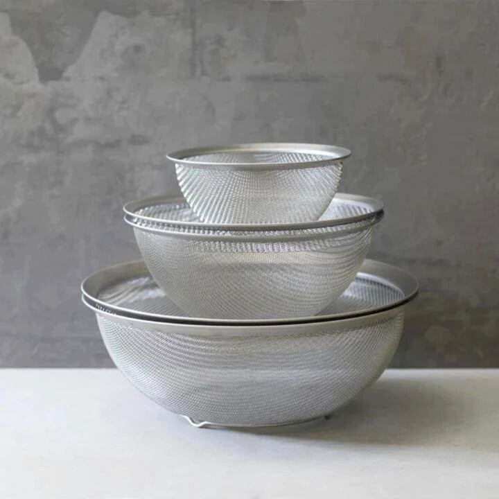 ラバーゼ 燕三条 ステンレス丸ざる&ボウル 中 2点セット 日本製 la base