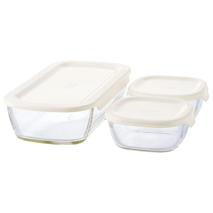 HARIO ハリオ スタッキング耐熱ガラスコンテナ 3個セット – ABC