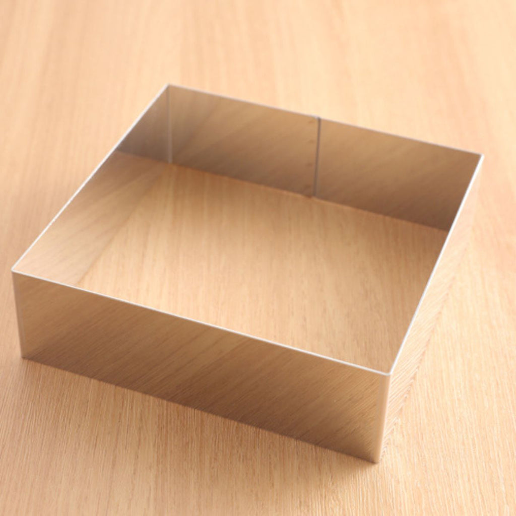 カードル　セルクル　型3点セット つなぎ目なし 角 セルクル型 カードル 8取用 37cm × 28cm 馬嶋屋菓子