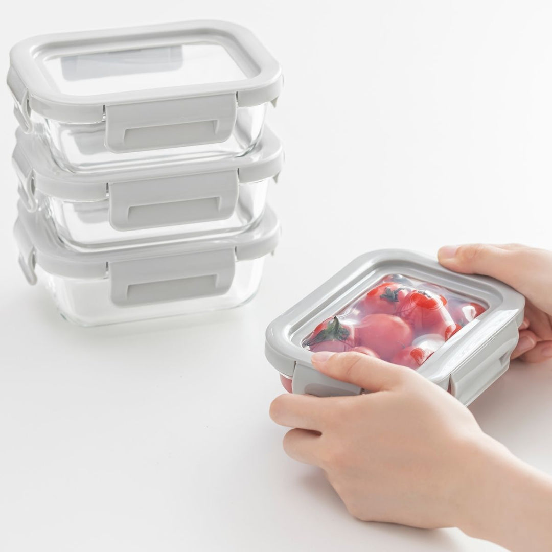 nikii 伸びるシリコン蓋 耐熱ガラス保存容器 – ABC Cooking MARKET