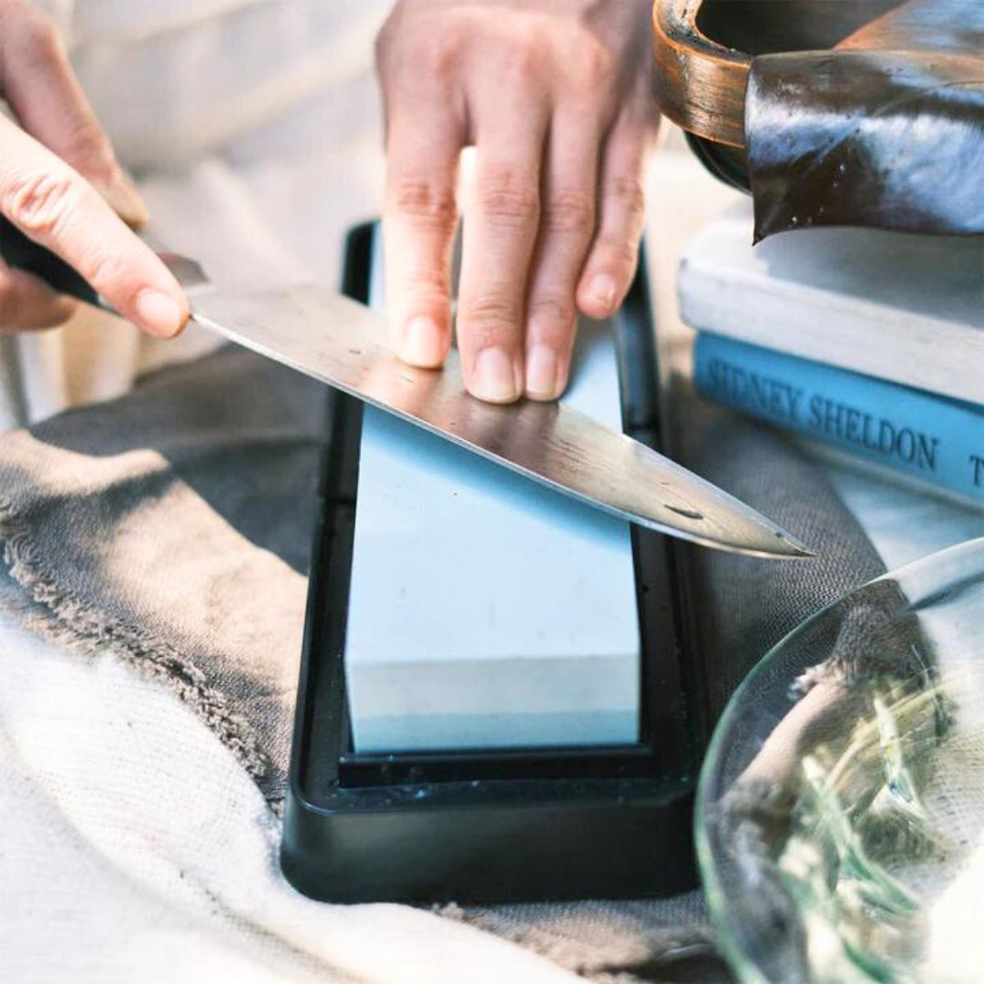 コンビ砥石（荒砥石・中仕上砥石）トレーセット – ABC Cooking MARKET