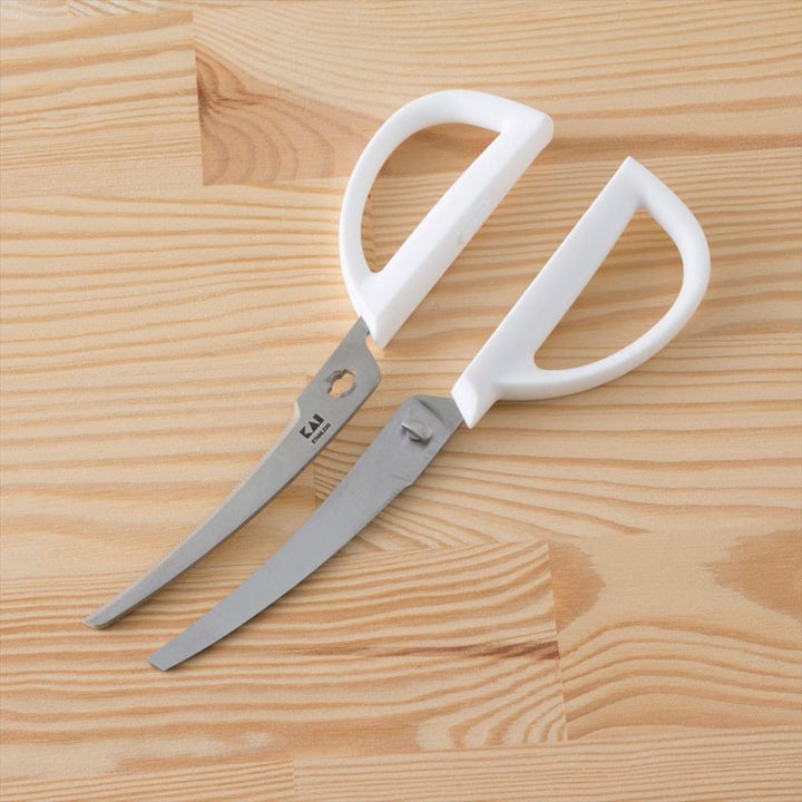 貝印カーブキッチンハサミ(ケース付)ホワイト – ABC Cooking MARKET